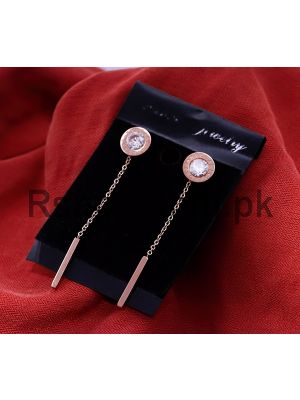 Bvlgari rose gold earrings for women