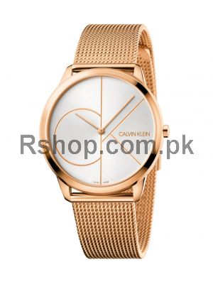 Calvin Klein Men 40MM Minimal Stainless Steel Mesh Bracelet Luxury watches in Pakistan