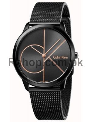 Calvin Klein Mens Minimal Black watches,