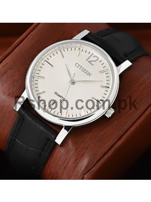 High quality replica  Citizen Quartz White-Silver Dial watches