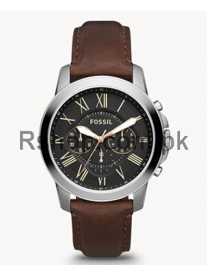 Fossil Grant Chronograph Brown Leather Watch FS4813  (Same as Original)