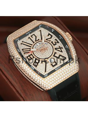 Franck Muller Vanguard Full Diamond Men's Watch