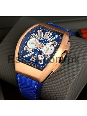 Find Franck Muller Vanguard Yachting Chronograph Blue Watches Prices in Pakistan
