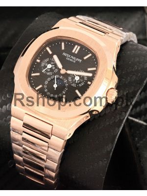 Patek Philippe Nautilus Rose Gold with Black Dial Watch Price in Pakistan