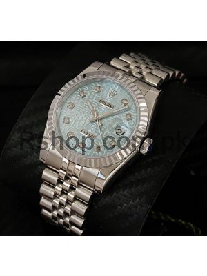 Rolex Datejust Blue Computer Dial-Diamond Marking watches Pakistan