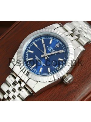 Rolex Datejust Blue Dial Ladies Watch
