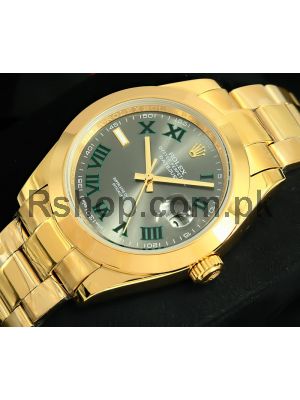 Rolex Datejust Gold Gray Dial Watch 2021 