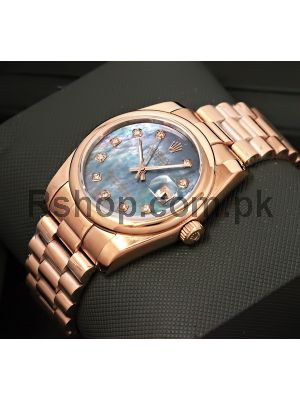 Find Rolex Datejust Mother Of Pearl Dial Rose Gold Watches Prices in Pakistan,