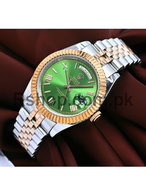 Rolex Day-Date Green Dial Watch Price in Pakistan
