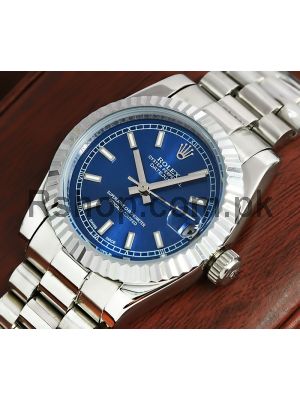 Rolex Lady-Datejust Blue Dial Watch
