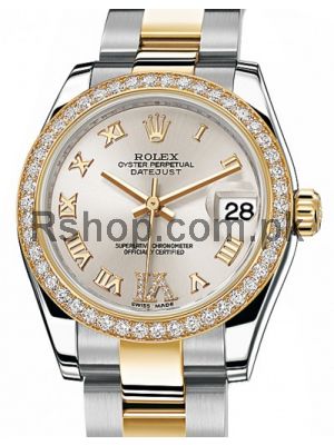 Rolex Lady Datejust Diamond Bezel Two Tone Watch in pakistan