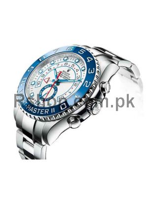 Rolex Yacht Master II Blue Bezel Men's Silver Watch (Swiss Quality) Price in Pakistan