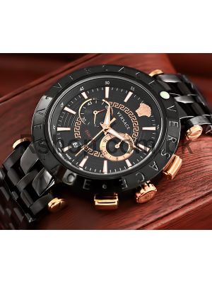 Versace Dual Time Black Watch