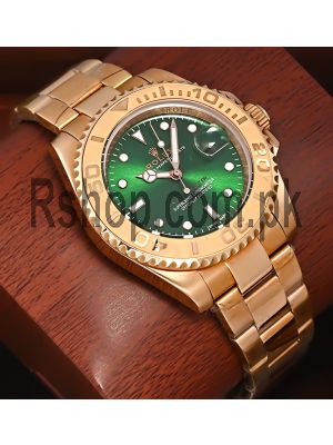 Rolex Yacht-Master Rose Gold Green Dial Watch Price in Pakistan