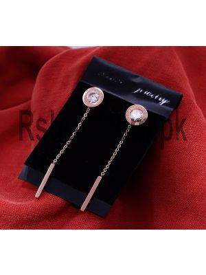 Bvlgari rose gold earrings for women