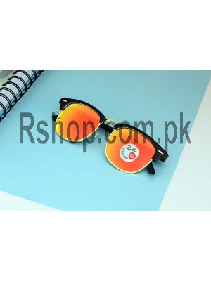 Ray-Ban Orange Mirrored Clubmaster RB3016 Sunglasses