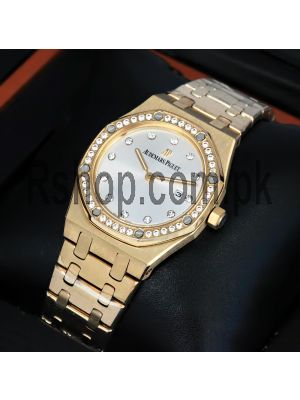 Audemars Piguet  Yellow Gold Diamond Dial Watch Price in Pakistan