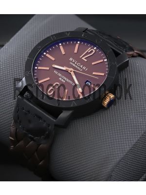 Bvlgari Carbon Gold Brown Watch