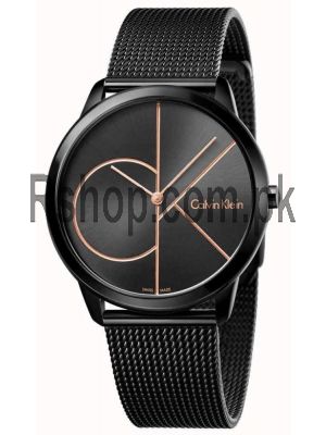 Calvin Klein Mens Minimal Black watches,