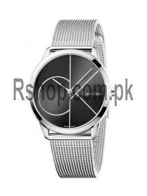 Calvin Klein Minimal Stainless Steel Strap Black Dial  Watches in Pakistan,