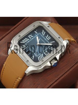 Cartier Santos Blue Dial watch Price in Pakistan