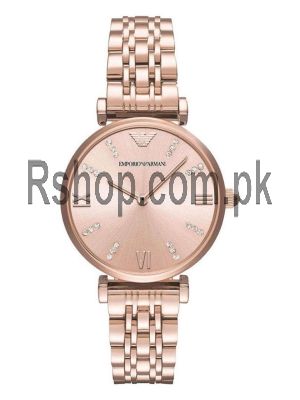 Emporio Armani Ladies Rose Gold T-Bar Watch AR11059 Price in Pakistan