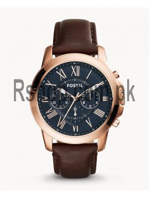 Fossil Grant Chronograph Brown Leather Watch FS5068  (Same as Original) Price in Pakistan
