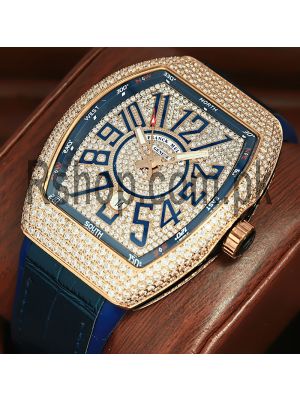 Franck Muller Vanguard Full Diamond Men's Watch