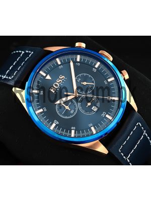 Hugo Boss Champion Blue Dial Chronograph Watch Price in Pakistan