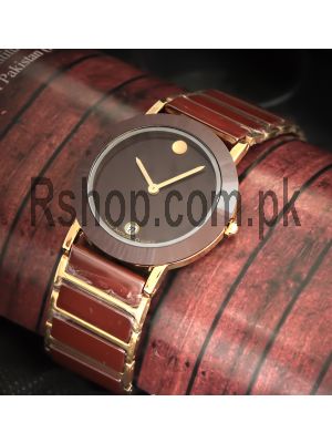 Movado Bold Brown Dial Two Tone Watch Price in Pakistan