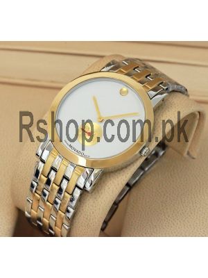 luxury Movado Two Tone White Dial watches