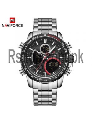 NAVIFORCE NF9182 Stainless Steel Dual Time Wrist Watch Price in Pakistan