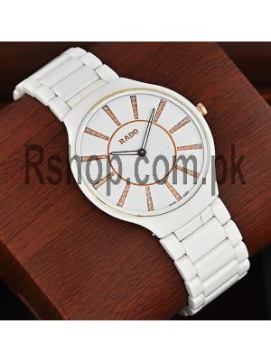 Rado True Thinline Jubile White Ceramic Watch Price in Pakistan