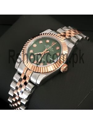 Rolex Lady Datejust Green Dial Watch Price in Pakistan