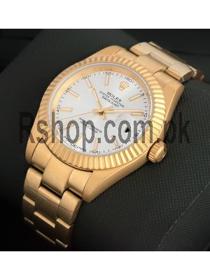 Rolex Date Just Titanium Gold Men Watches