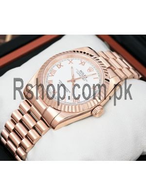 Rolex date just White Dial Rose Gold Watch Buy Online Watches