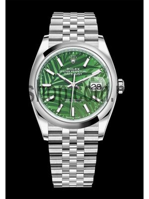 Rolex Datejust 41 Green Palm Motif Dial 2021 Watch  (2021) Price in Pakistan