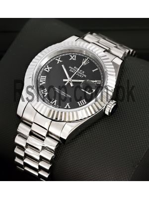 Rolex DateJust Black Dial replica watches in karachi