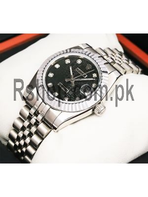 Rolex Datejust DIamond Index Black Computer Dial Watch Price in Pakistan