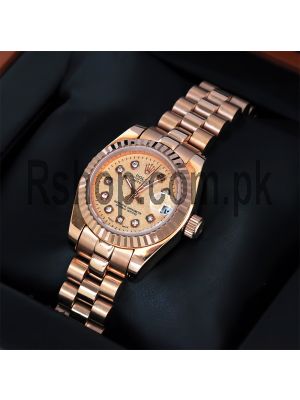 Rolex Datejust Rose Gold Ladies Watch Price in Pakistan