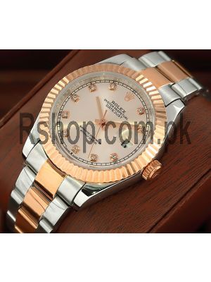 Rolex Datejust Sundust Dial Rose Gold & Stainless Steel Watch Price in Pakistan