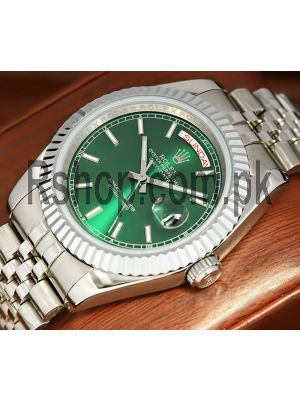 Rolex Day-Date Green Dial Watch  (2021) Price in Pakistan