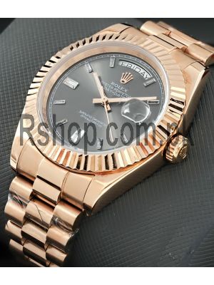 Rolex Day-Date Grey Dial Rose Gold Watch Price in Pakistan