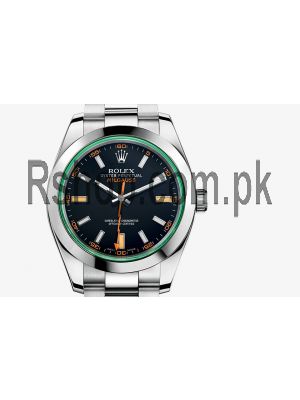 Rolex Green Crystal Milgauss Limited Edition Mens Watch Price in Pakistan