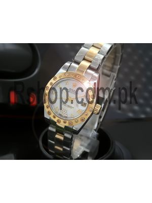 Rolex Lady Datejust Two Tone Diamind Watches