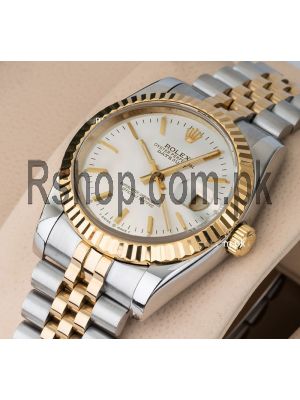 Rolex Oyster Perpetual Datejust  Two Tone White Dial  Pakistan