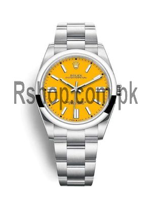 Rolex Oyster Perpetual Yellow Dial Men's Watch  Price in Pakistan
