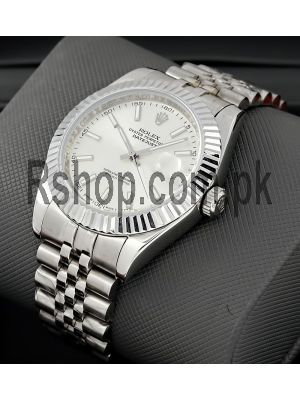 Rolex Rolesor Datejust 41 Silver Dial Watches,
