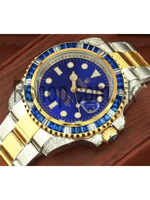 Rolex Submariner Date Blue Customized with Diamond Watch Price in Pakistan