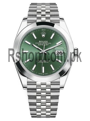 Rolex Datejust 126300 Mint Green Dial Watch Price in Pakistan